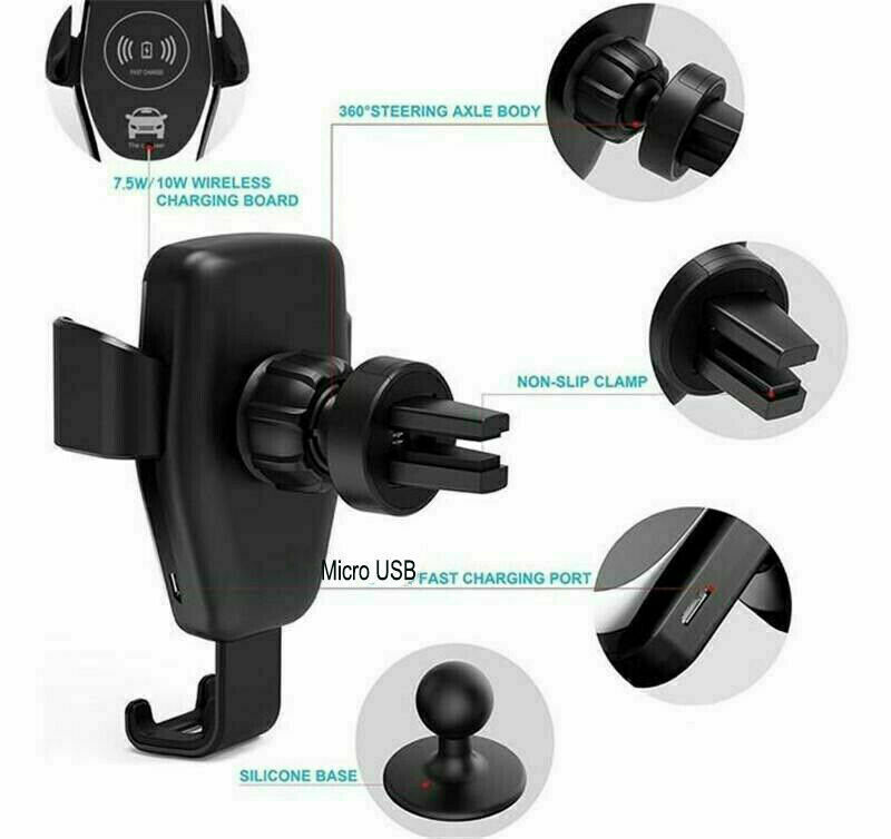 10W Qi Fast Car Charger Mount